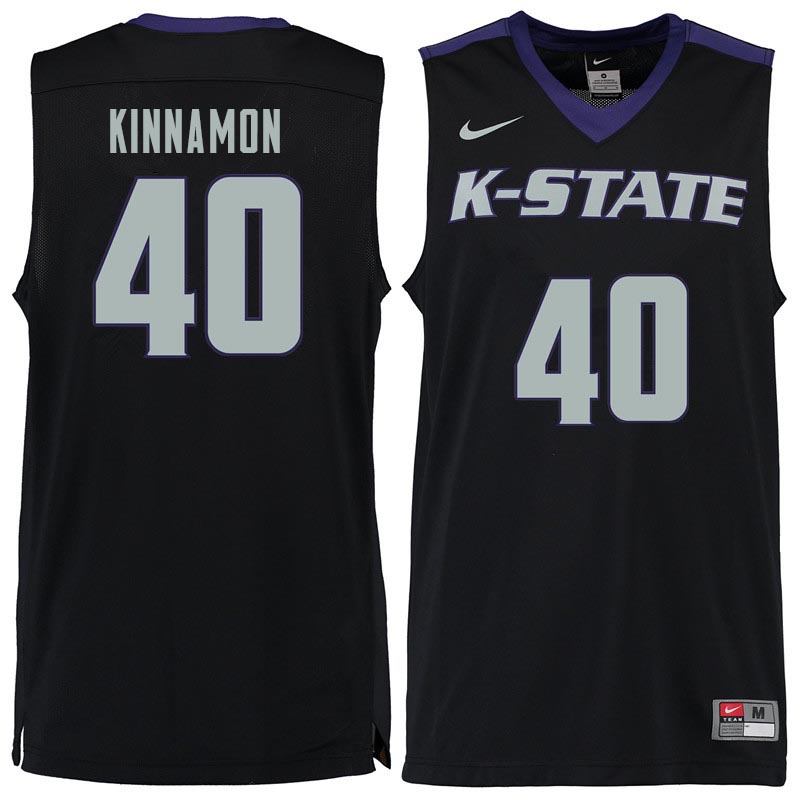 Men #40 Kade Kinnamon Kansas State Wildcats College Basketball Jerseys Sale-Black - Click Image to Close